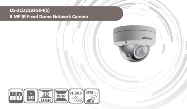 4K Outdoor WDR Fixed Dome Network Camera - Image 2