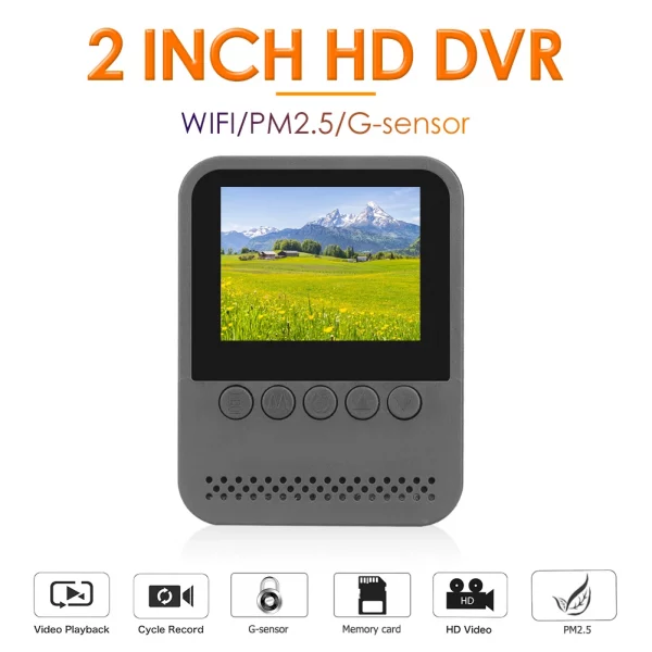 2K HD Rearview Mirror Tachograph Reverse Car Dashboard Camera 170 Wide Angle - Image 6