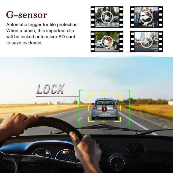 Car DVR road dash video camera recorder 2.4 Inch Lcd Screen 1080P view 120 degree Car Dashboard Camera Recorder - Image 2