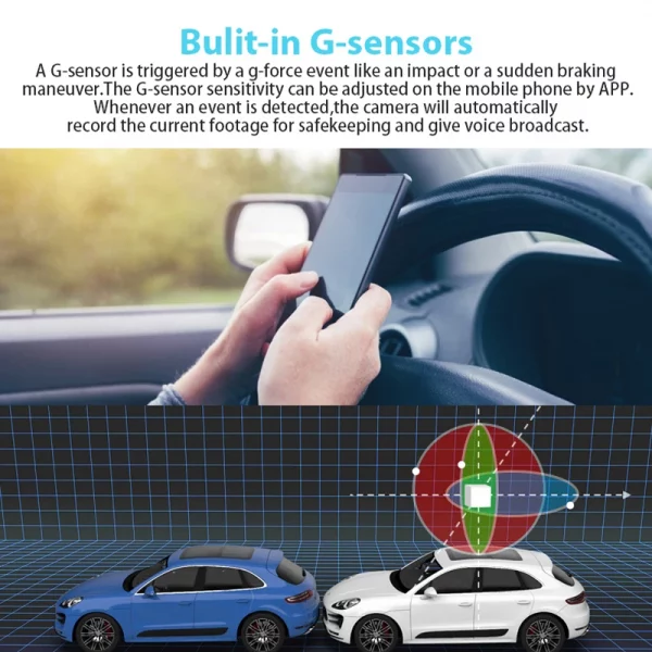 Dash Cam 1S Smart Car DVR Camera Wifi APP Voice Control Dashcam 1080P HD Night Vision Car Camera Video Recorder G-sensor - Image 3