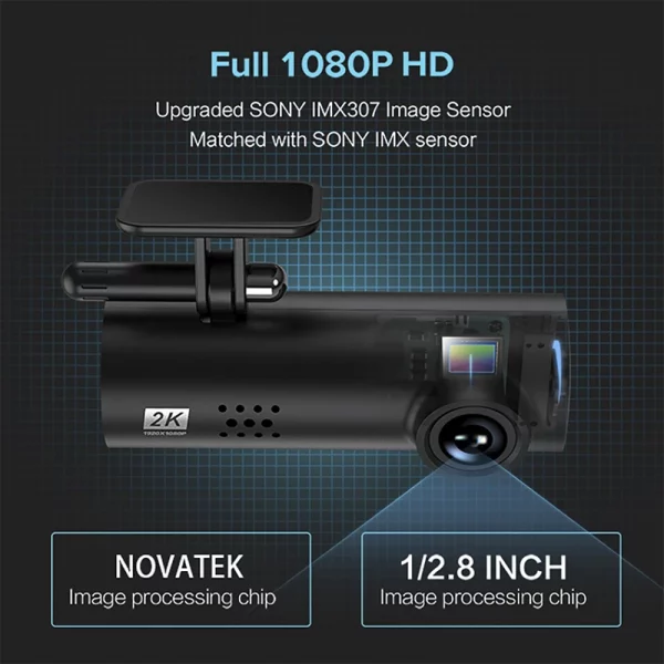 Dash Cam 1S Smart Car DVR Camera Wifi APP Voice Control Dashcam 1080P HD Night Vision Car Camera Video Recorder G-sensor - Image 4