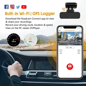 Hidden Car Dash Cam 158° Wide Angle Car Camera with GPS G-Sensor